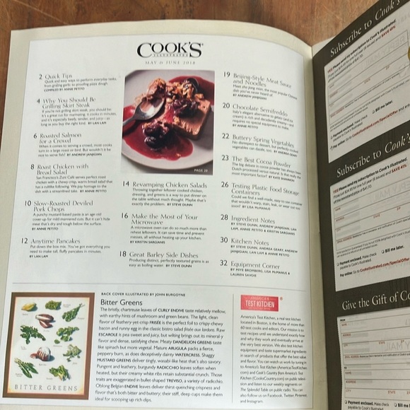 Cook’s Illustrated Magazine - May & June 2018 Edition - prior issues - Picture 8 of 15